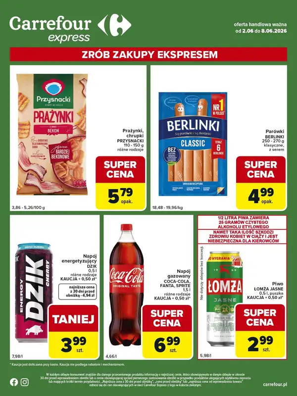 Carrefour Express - gazetka promocyjna Gazetka Express od wtorku 02.06 do poniedziałku 08.06 - strona 2