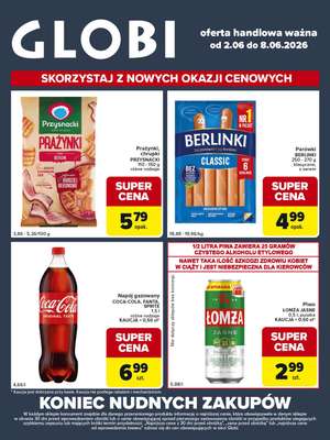 Globi - gazetka promocyjna Gazetka Globi od wtorku 02.06 do poniedziałku 08.06