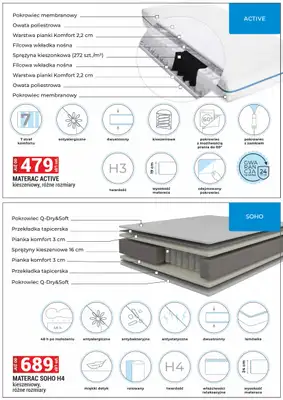 Merkury Market - gazetka promocyjna Gazetka Meble, Wypoczynki, Materace od poniedziałku 01.06 do wtorku 30.06 - strona 39