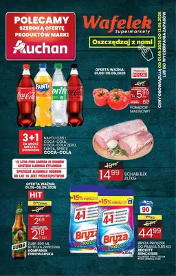 Wafelek - gazetka promocyjna Gazetka od poniedziałku 01.06 do soboty 13.06