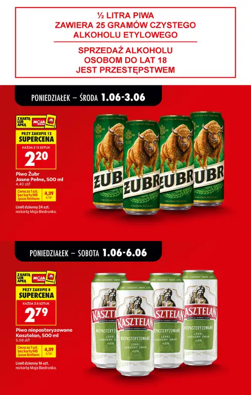 Biedronka - gazetka promocyjna Od poniedziałku od poniedziałku 01.06 do soboty 06.06 - strona 12