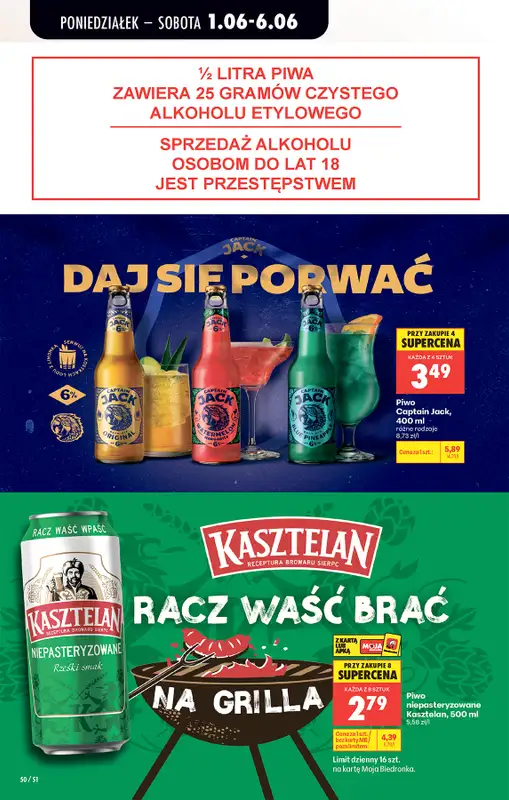 Biedronka - gazetka promocyjna Od poniedziałku, Z ladą tradycyjną od poniedziałku 01.06 do soboty 06.06 - strona 70