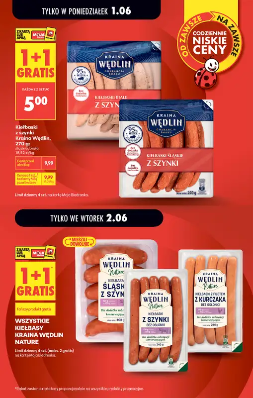 Biedronka - gazetka promocyjna Od poniedziałku, Z ladą tradycyjną od poniedziałku 01.06 do soboty 06.06 - strona 5
