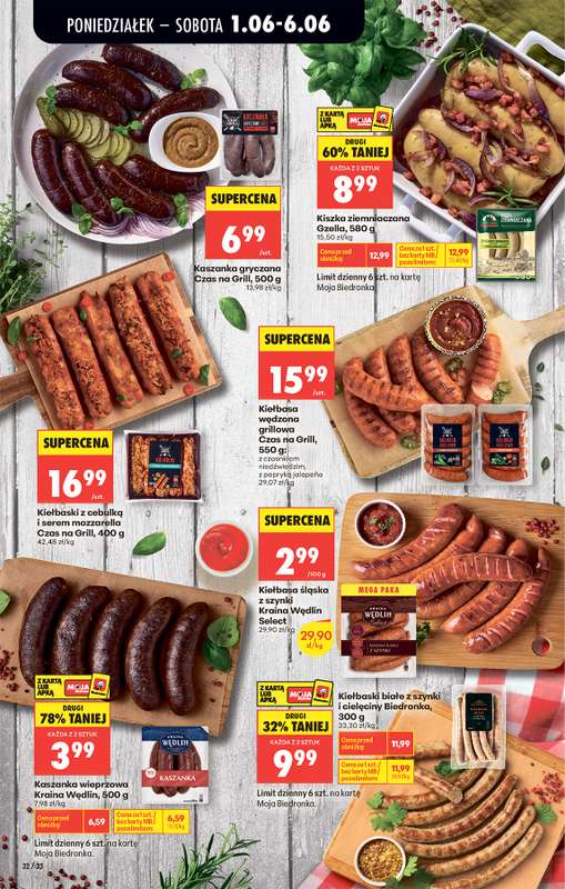 Biedronka - gazetka promocyjna Od poniedziałku, Z ladą tradycyjną od poniedziałku 01.06 do soboty 06.06 - strona 42