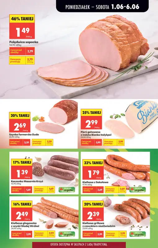 Biedronka - gazetka promocyjna Od poniedziałku, Z ladą tradycyjną od poniedziałku 01.06 do soboty 06.06 - strona 29