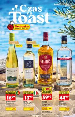 Biedronka - gazetka promocyjna Czas na Toast! od poniedziałku 01.06 do soboty 13.06