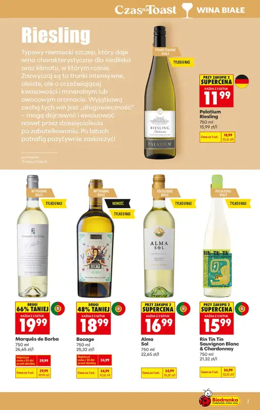 Biedronka - gazetka promocyjna Czas na Toast! od poniedziałku 01.06 do soboty 13.06 - strona 7