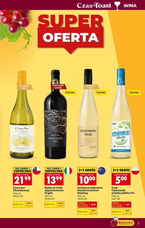 Biedronka - gazetka promocyjna Czas na Toast!   - strona 3