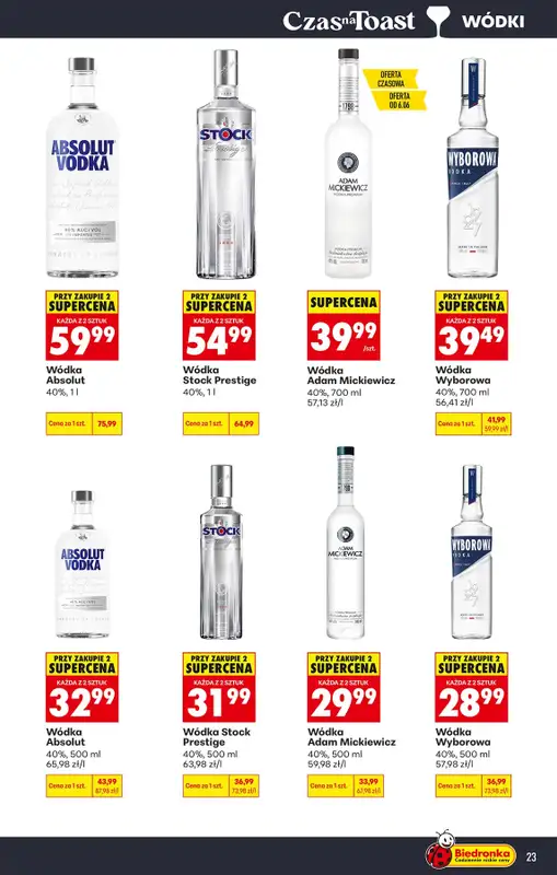 Biedronka - gazetka promocyjna Czas na Toast! od poniedziałku 01.06 do soboty 13.06 - strona 23