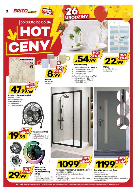Bricomarche - gazetka promocyjna Hot ceny od środy 03.06 do soboty 06.06 - strona 2