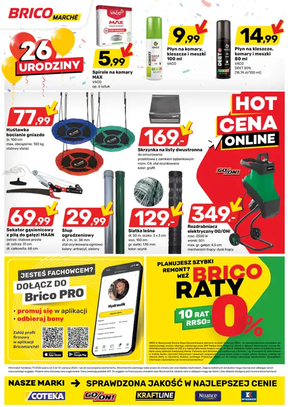 Bricomarche - gazetka promocyjna Gazetka od środy 03.06 do soboty 13.06 - strona 16