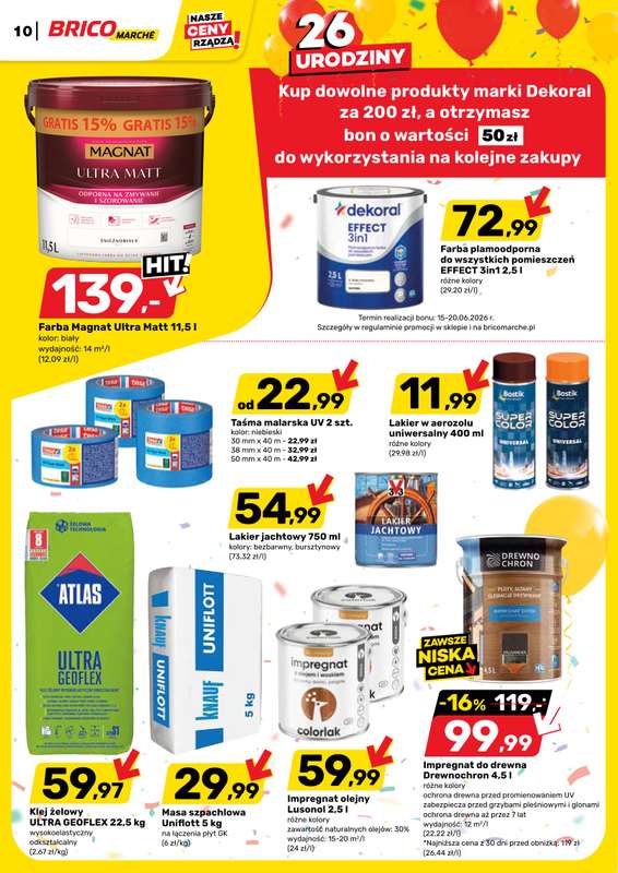 Bricomarche - gazetka promocyjna Gazetka  do soboty 13.06 - strona 10