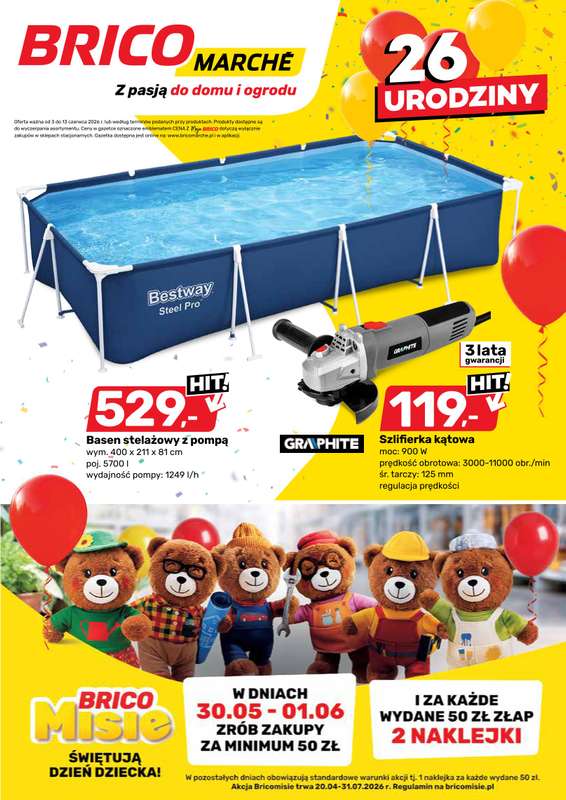 Bricomarche - gazetka promocyjna Gazetka  do soboty 13.06