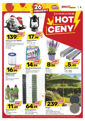 Bricomarche - gazetka promocyjna Hot ceny od środy 03.06 do soboty 06.06 - strona 3