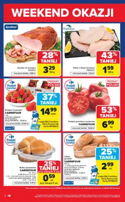 Carrefour - gazetka promocyjna Gazetka Weekend okazji już od środy od środy 03.06 do soboty 06.06 - strona 2