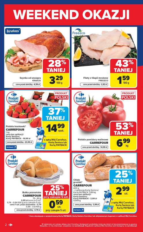 Carrefour - gazetka promocyjna Gazetka Weekend okazji już od środy od środy 03.06 do soboty 06.06 - strona 2