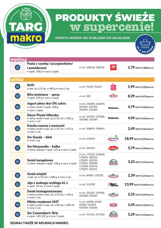 Makro - gazetka promocyjna Targ MAKRO - oferta świeża w super cenach! od poniedziałku 01.06 do soboty 06.06 - strona 7