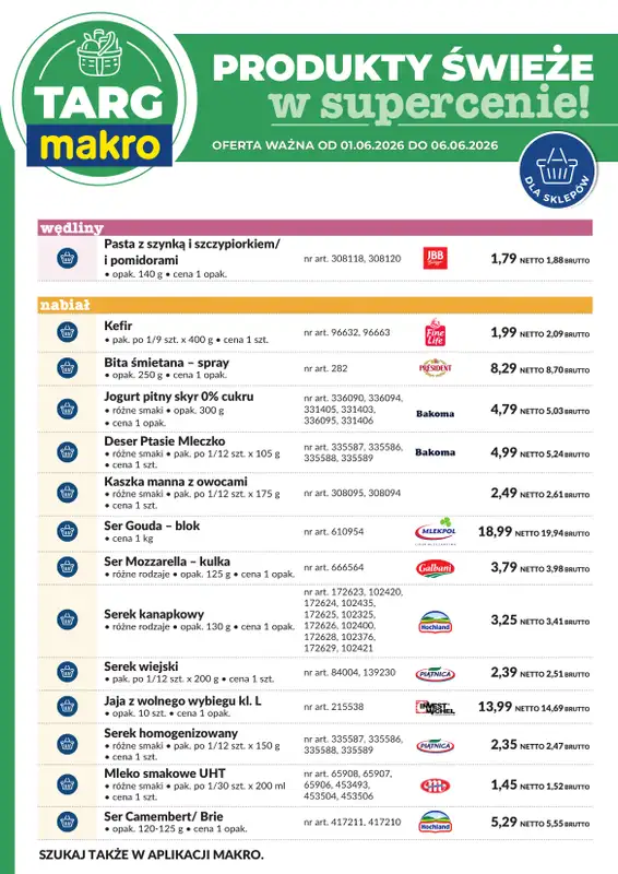 Makro - gazetka promocyjna Targ MAKRO - oferta świeża w super cenach! od poniedziałku 01.06 do soboty 06.06 - strona 7