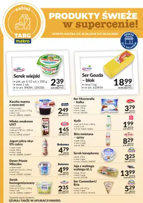Makro - gazetka promocyjna Targ MAKRO - oferta świeża w super cenach! od poniedziałku 01.06 do soboty 06.06