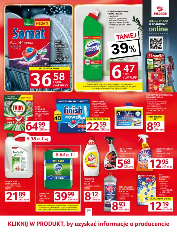 Selgros - gazetka promocyjna Oferta spożywcza od wtorku 02.06 do środy 17.06 - strona 34