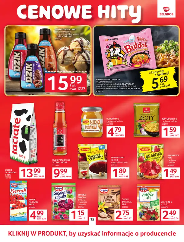 Selgros - gazetka promocyjna Oferta spożywcza od wtorku 02.06 do środy 17.06 - strona 15