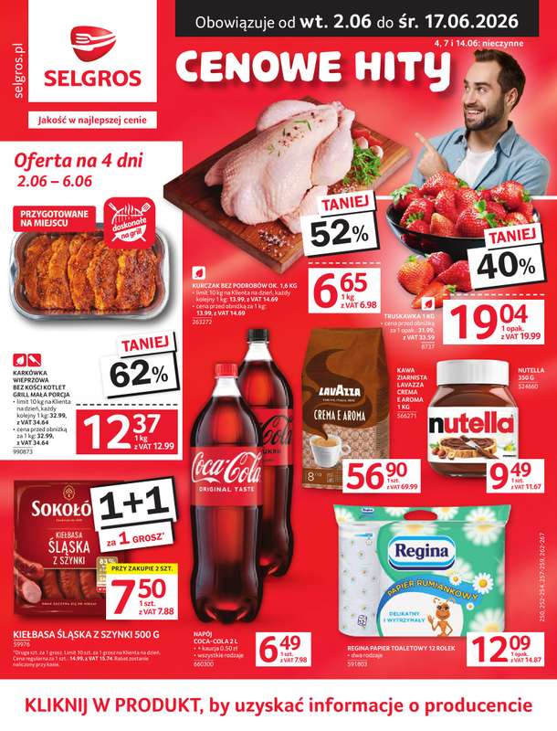 Selgros - gazetka promocyjna Oferta spożywcza od wtorku 02.06 do środy 17.06