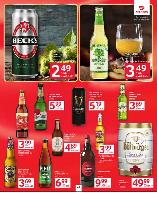 Selgros - gazetka promocyjna Oferta spożywcza od wtorku 02.06 do środy 17.06 - strona 28