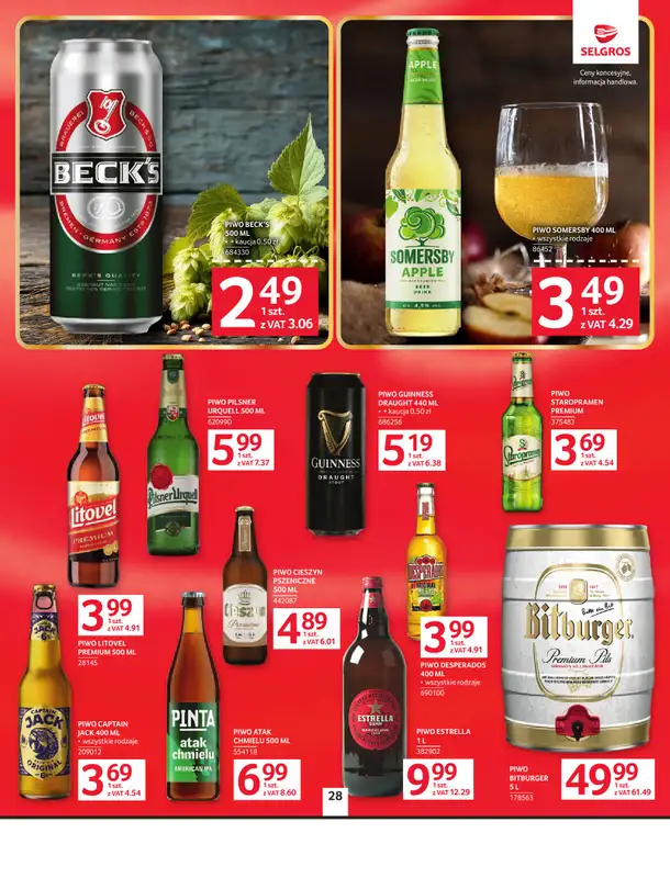 Selgros - gazetka promocyjna Oferta spożywcza od wtorku 02.06 do środy 17.06 - strona 28
