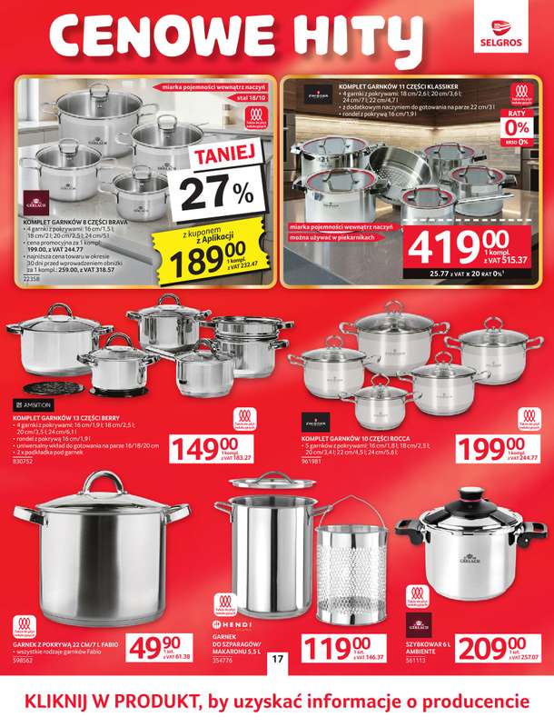 Selgros - gazetka promocyjna Oferta przemysłowa od wtorku 02.06 do środy 17.06 - strona 20