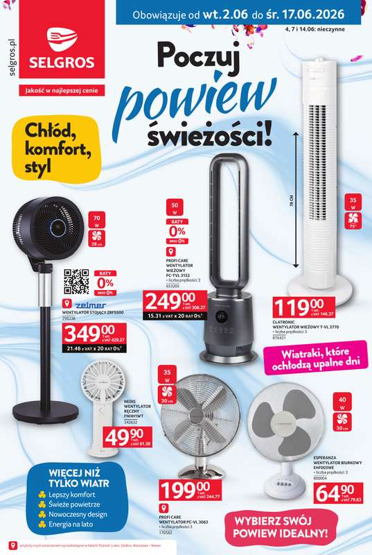 Selgros - gazetka promocyjna Wybierz swój powiew idealny! od wtorku 02.06 do środy 17.06