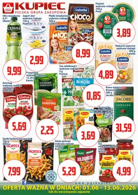 Kupiec - gazetka promocyjna Oferta plakatowa od poniedziałku 01.06 do soboty 13.06