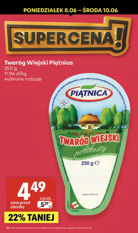 Delikatesy Centrum - gazetka promocyjna Gazetka  do środy 10.06 - strona 12