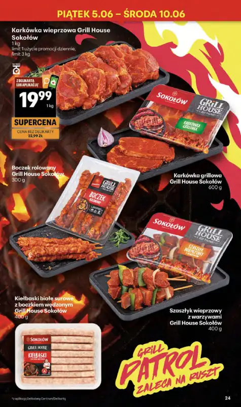 Delikatesy Centrum - gazetka promocyjna Gazetka  do środy 10.06 - strona 24
