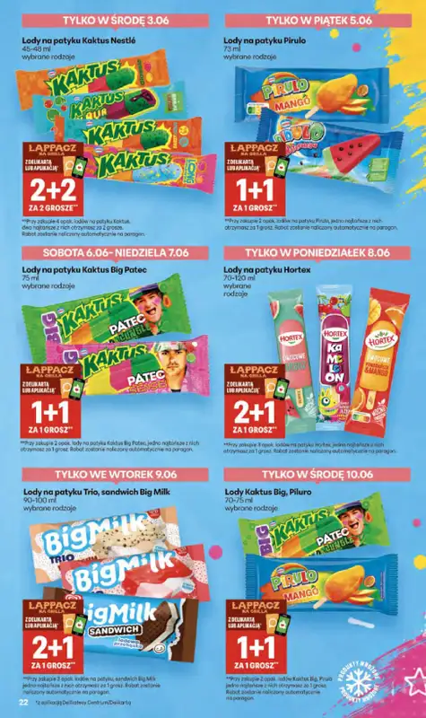 Delikatesy Centrum - gazetka promocyjna Gazetka  do środy 10.06 - strona 22