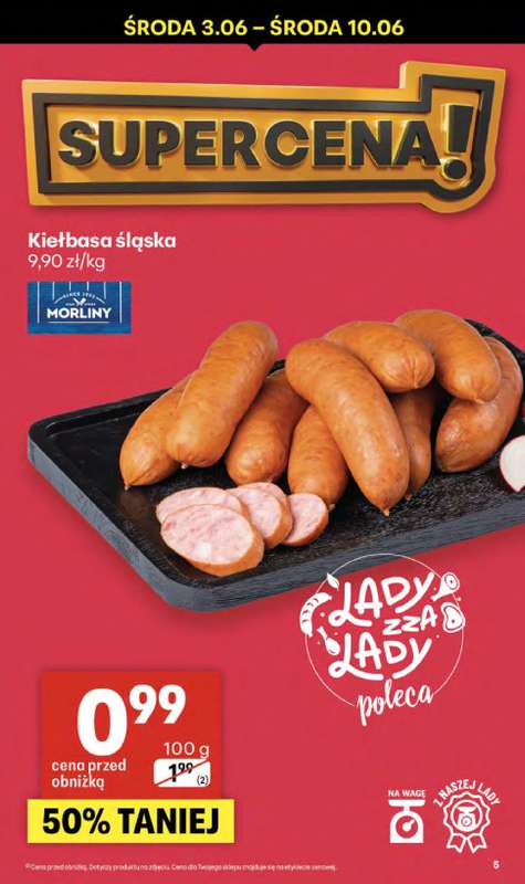 Delikatesy Centrum - gazetka promocyjna Gazetka  do środy 10.06 - strona 5