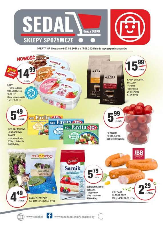Sedal - gazetka promocyjna Gazetka od środy 03.06 do soboty 13.06