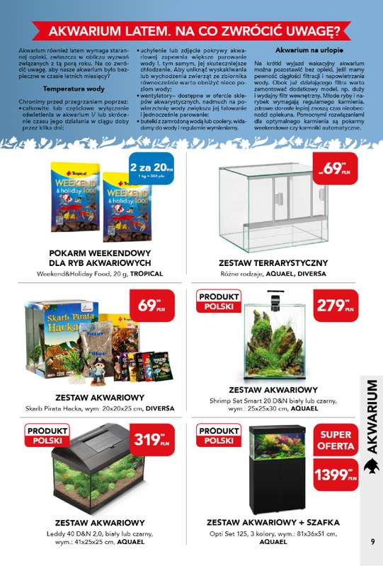 Aquael zoo - gazetka promocyjna Gazetka od poniedziałku 01.06 do wtorku 30.06 - strona 9
