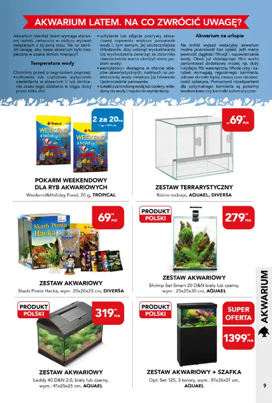Aquael zoo - gazetka promocyjna Gazetka od poniedziałku 01.06 do wtorku 30.06 - strona 9