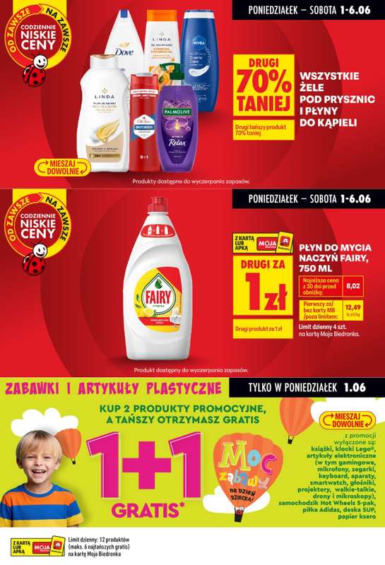 Biedronka - gazetka promocyjna Biedronkowe oszczędności od poniedziałku 01.06 do środy 03.06 - strona 10