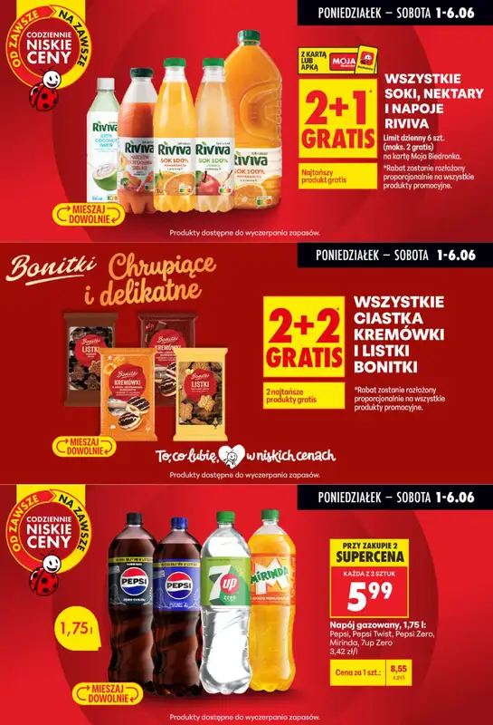 Biedronka - gazetka promocyjna Biedronkowe oszczędności od poniedziałku 01.06 do środy 03.06 - strona 9