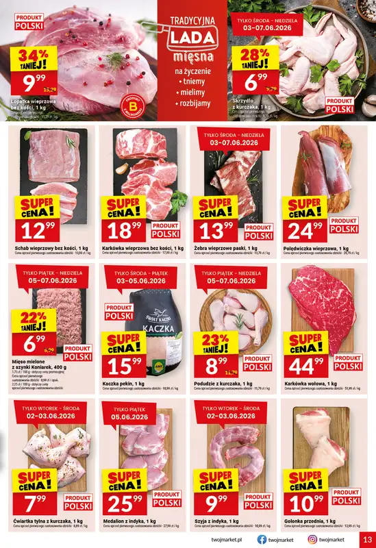 Twój Market - gazetka promocyjna Gazetka od wtorku 02.06 do wtorku 09.06 - strona 13