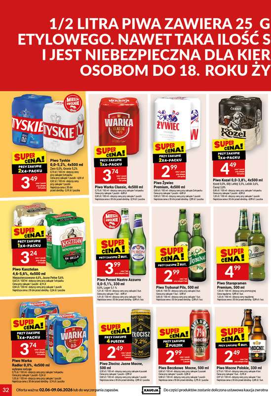 Twój Market - gazetka promocyjna Gazetka od wtorku 02.06 do wtorku 09.06 - strona 32