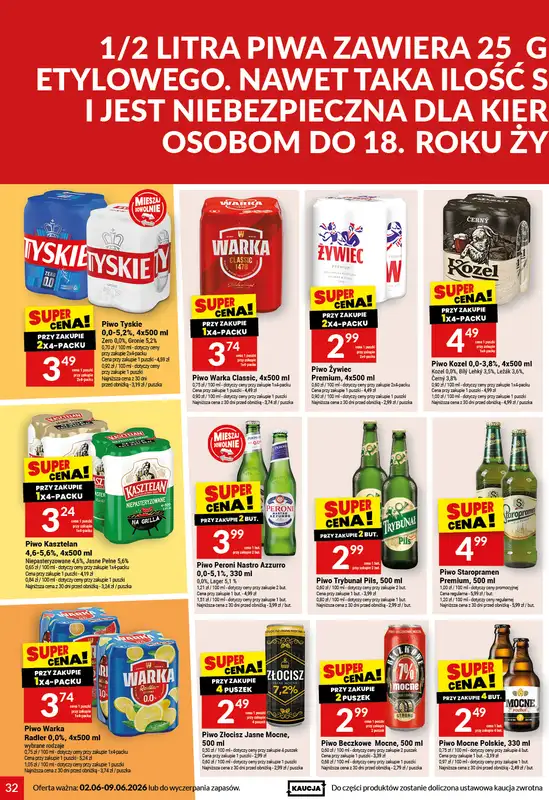 Twój Market - gazetka promocyjna Gazetka od wtorku 02.06 do wtorku 09.06 - strona 32