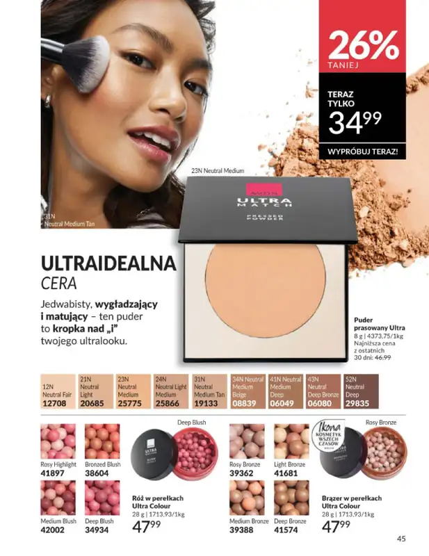 AVON - gazetka promocyjna Katalog Czerwiec 2016 od poniedziałku 01.06 do wtorku 30.06 - strona 45