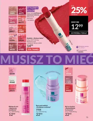 AVON - gazetka promocyjna Katalog Czerwiec 2016 od poniedziałku 01.06 do wtorku 30.06 - strona 73