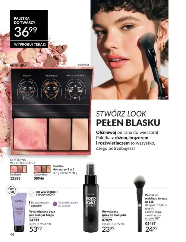 AVON - gazetka promocyjna Katalog Czerwiec 2016 od poniedziałku 01.06 do wtorku 30.06 - strona 44