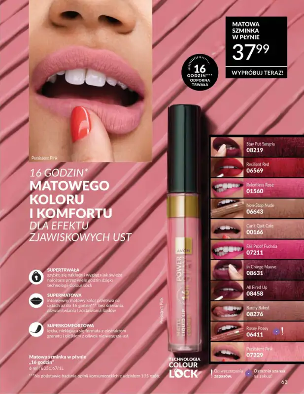AVON - gazetka promocyjna Katalog Czerwiec 2016 od poniedziałku 01.06 do wtorku 30.06 - strona 63