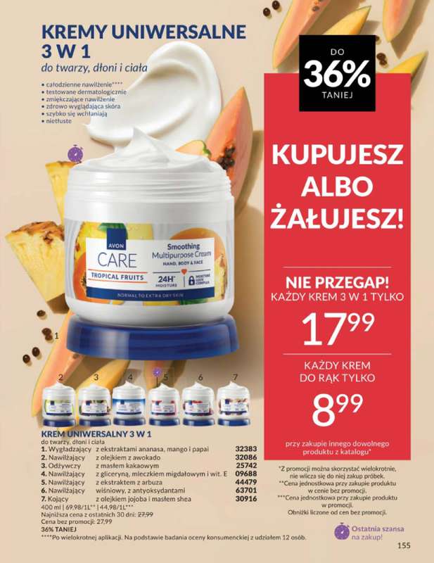 AVON - gazetka promocyjna Katalog Czerwiec 2016 od poniedziałku 01.06 do wtorku 30.06 - strona 155
