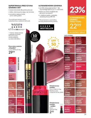 AVON - gazetka promocyjna Katalog Czerwiec 2016 od poniedziałku 01.06 do wtorku 30.06 - strona 59
