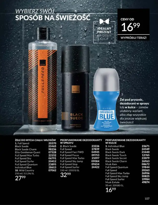 AVON - gazetka promocyjna Katalog Czerwiec 2016 od poniedziałku 01.06 do wtorku 30.06 - strona 107